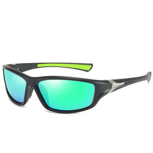 Men's polarized sports sunglasses with dark lenses and outdoor frame by My Store
