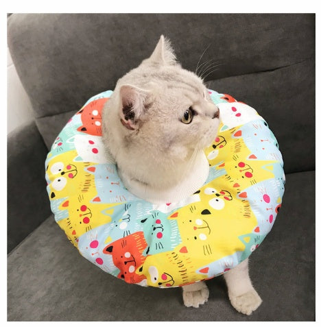 Waterproof pet sterilization headgear designed to prevent biting, licking, and scratching