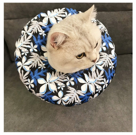 Waterproof pet sterilization headgear designed to prevent biting, licking, and scratching