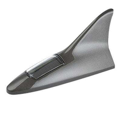 Car solar shark fin anti-collision light by My Store, compact black fin-shaped automotive safety light