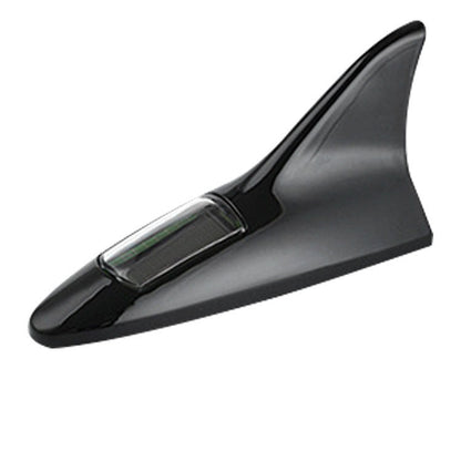 Car solar shark fin anti-collision light with compact fin-shaped design for vehicle roof visibility
