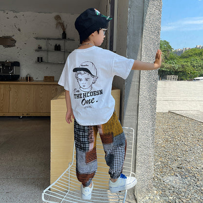 Boys' summer casual sports pants, lightweight children's trousers by My Store