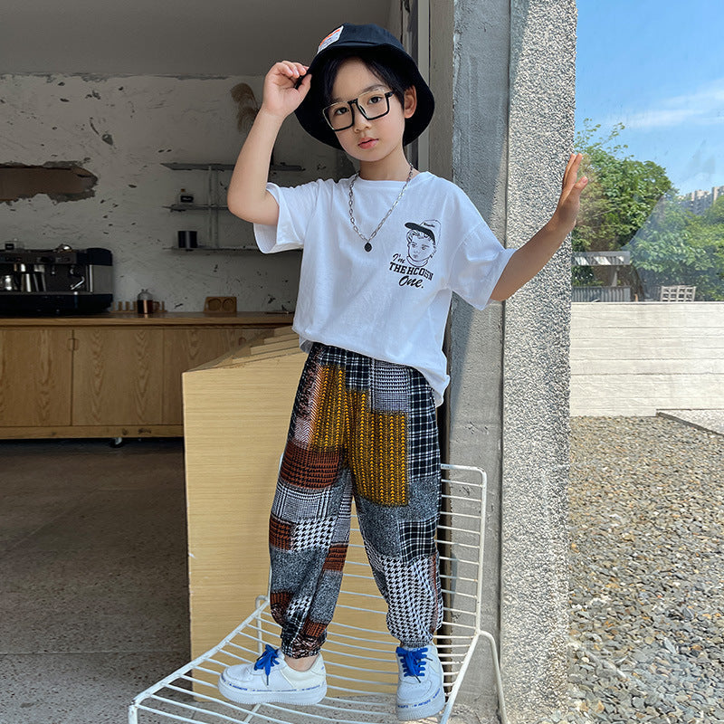 Boys' summer casual sports pants in lightweight fabric, children's pants by My Store