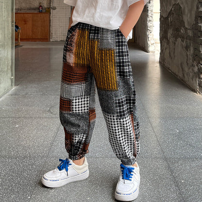 Boys' summer casual sports pants, lightweight children's pants in a comfortable everyday style
