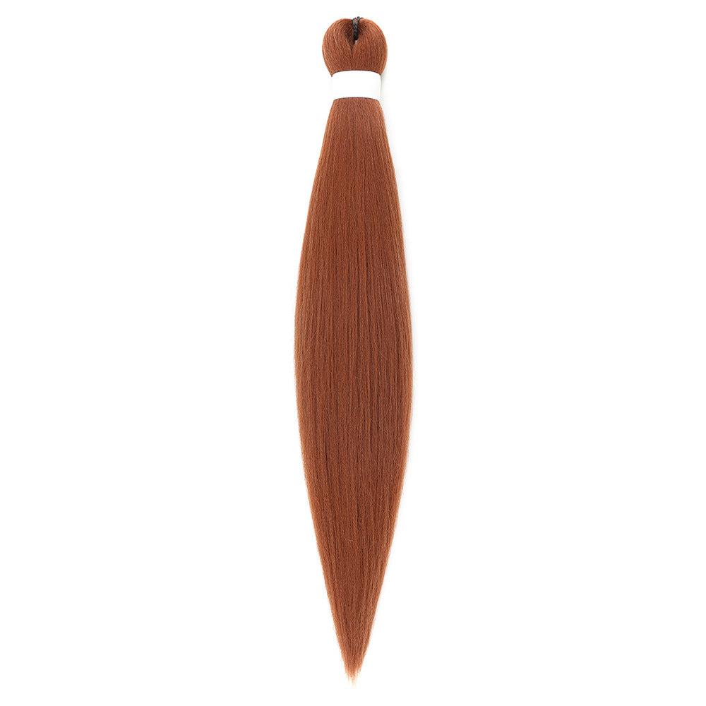PVC low temperature flame retardant fluffy pull block big braid styling wig in black synthetic hair