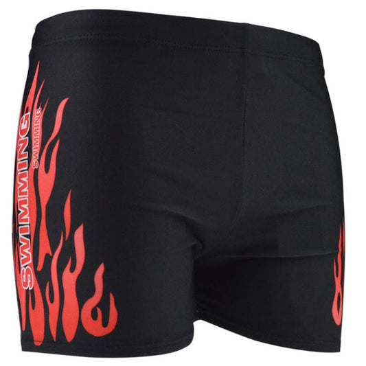 Men's flame swimming trunks in a new style, colorful swimwear design