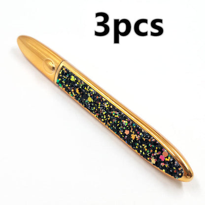 Multicolor self-adhesive false eyelashes with eyeliner, close-up product view