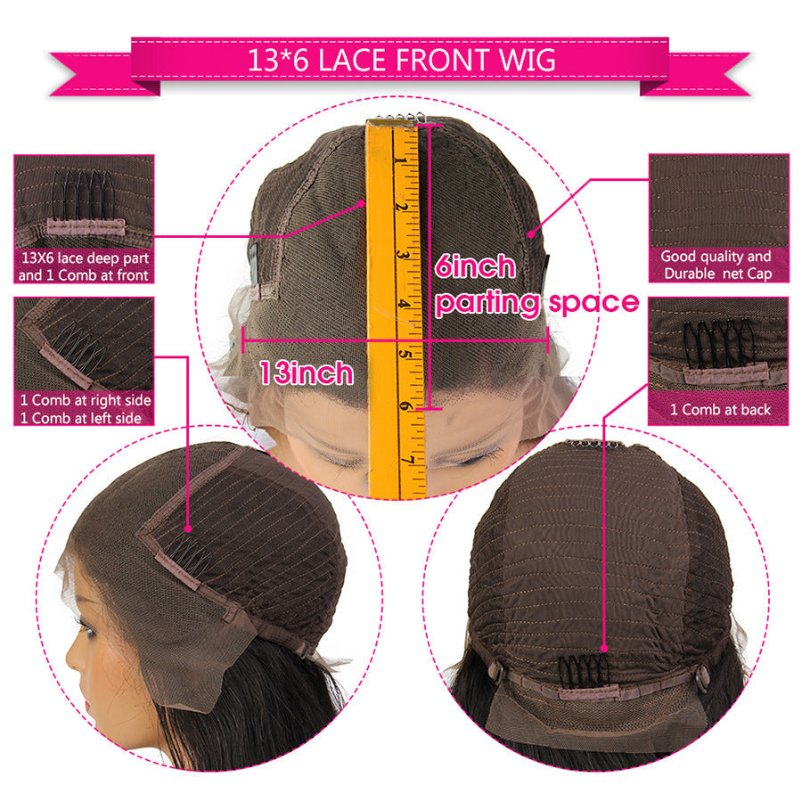 13x6 synthetic braided lace front wig in black, displayed on a mannequin head