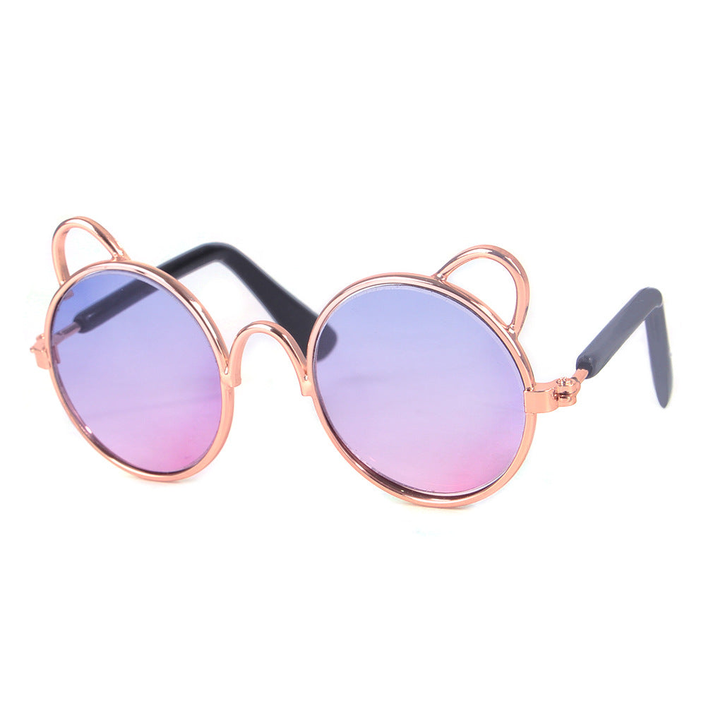 Cute cat and teddy bear sunglasses for dogs and cats, colorful novelty pet eyewear my store