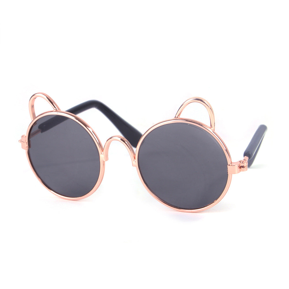 Cute cat and teddy bear sunglasses for dogs and cats, colorful novelty pet eyewear