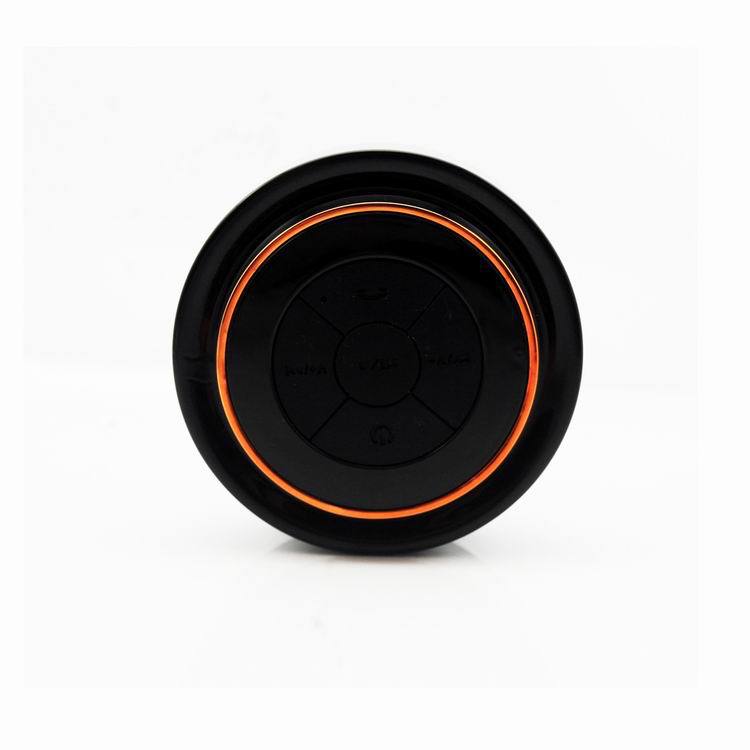 Waterproof Bluetooth mini portable speaker in compact bathroom-ready design