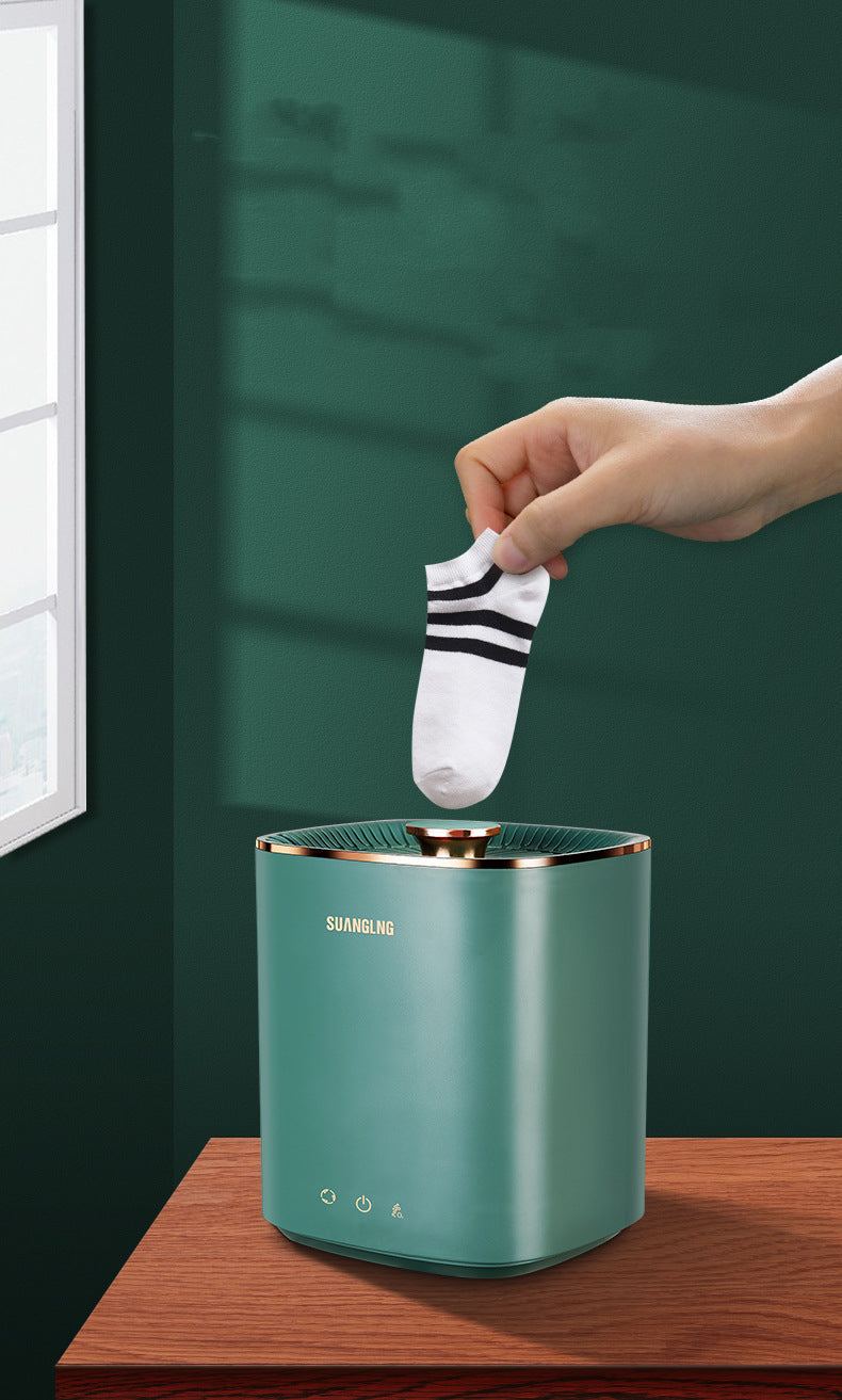Mini portable fully automatic washing machine for dormitory travel and underwear washing, compact design