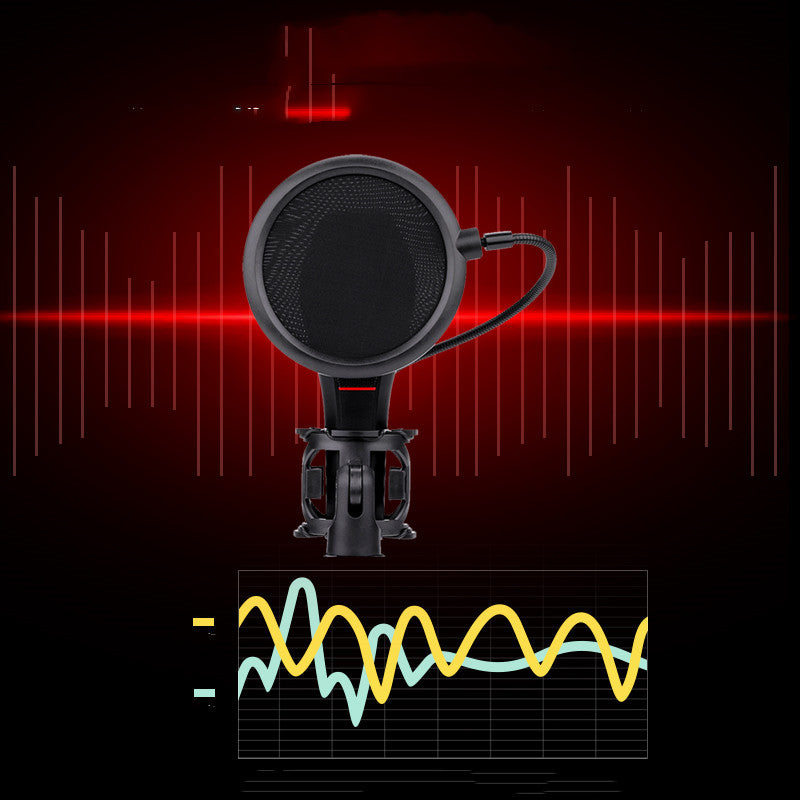 Noise reduction game anchor recording microphone for dedicated live singing bar use