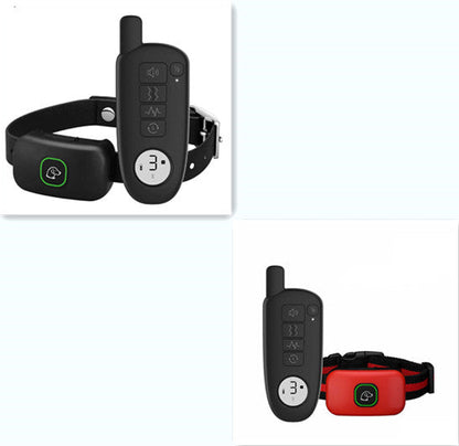 Dog training device with LED digital display and remote control for bark control training supplies