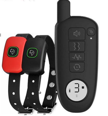 LED digital display dog training device with remote control and explosion bark control design