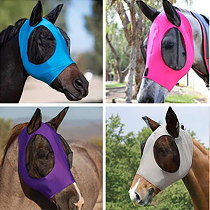 Horse Face Equestrian universal mosquito cover for horses, designed to protect the face from insects