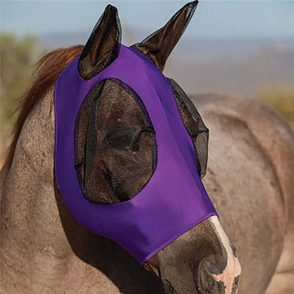 Horse Face Equestrian universal mosquito cover for horses with protective face and ear coverage