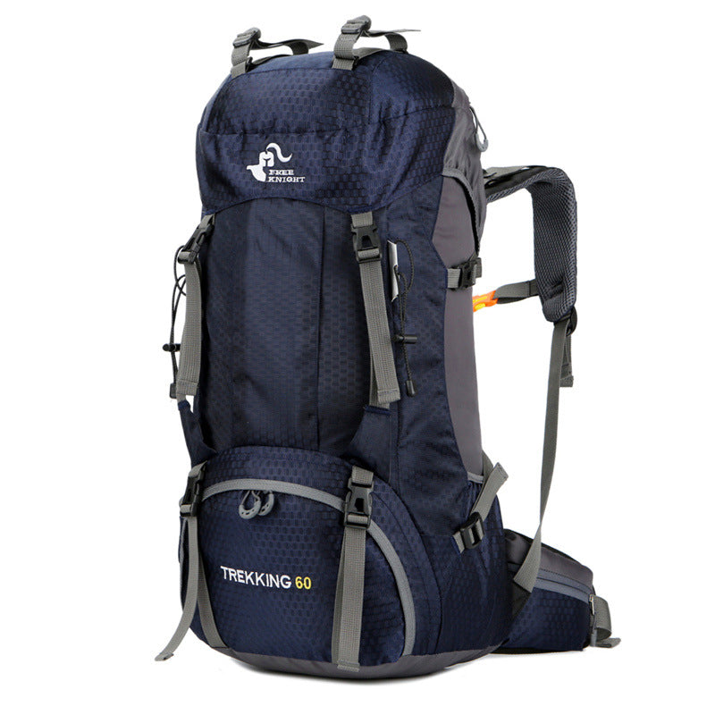 60L hiking backpack mountaineering bag in durable outdoor pack design