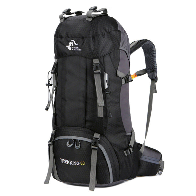 60L hiking backpack mountaineering bag in durable outdoor pack design