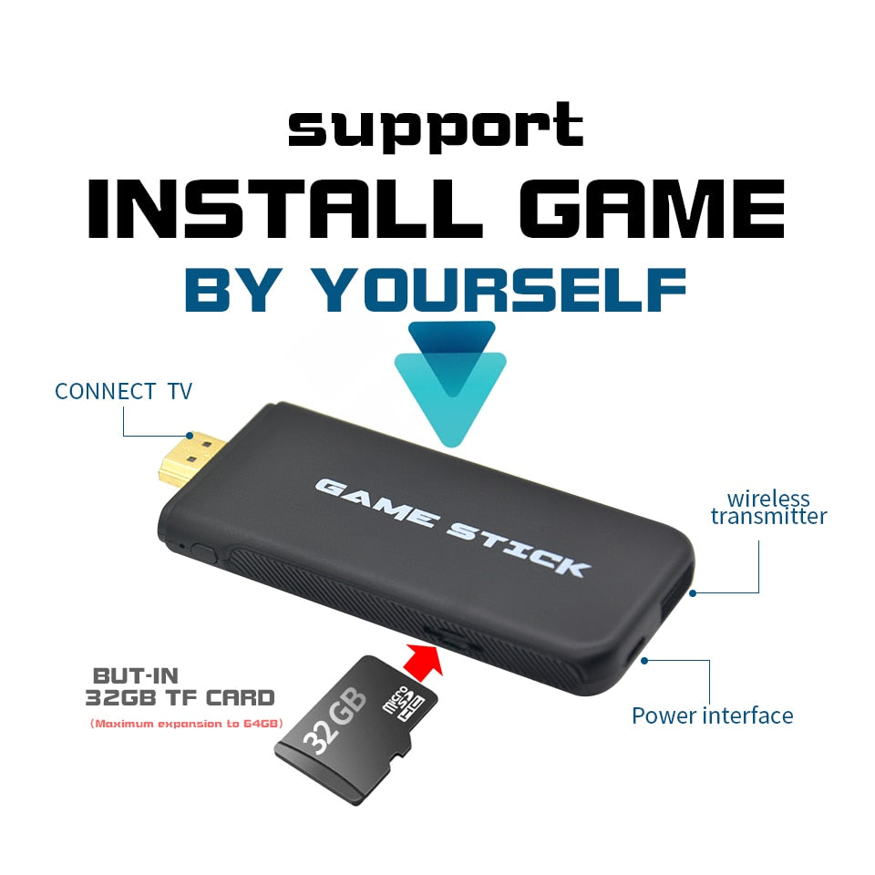 Explosive 2.4G Doubles Y2HDMAX game console with wireless controllers