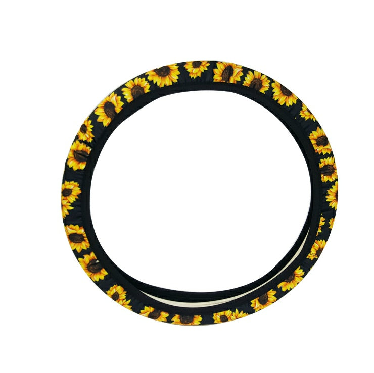 Neoprene car steering wheel cover by My Store, girl-themed design