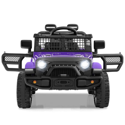 12V kids ride-on truck by GBruno Store with battery-powered electric motor, featuring a realistic truck design for children.