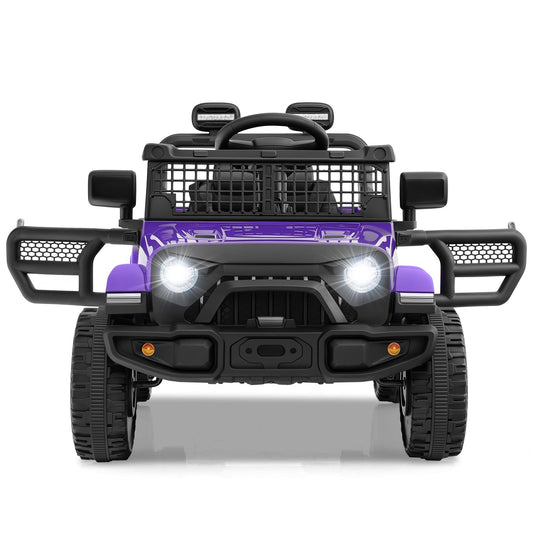 12V kids ride-on truck by GBruno Store with battery-powered electric motor, featuring a realistic truck design for children.