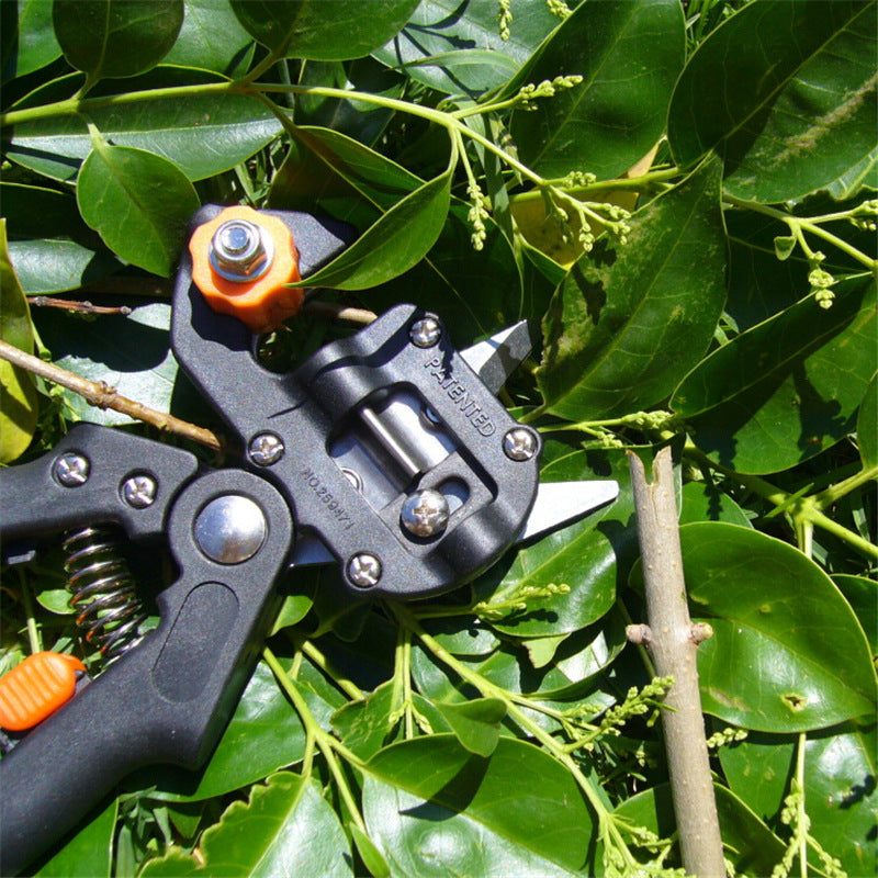 Grafting shears for gardening with sharp pruning blades and ergonomic handles