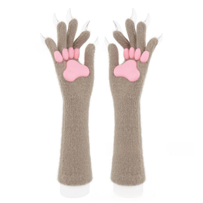 Halloween silicone meat mat and long gloves in black, flexible textured protective kitchen gear