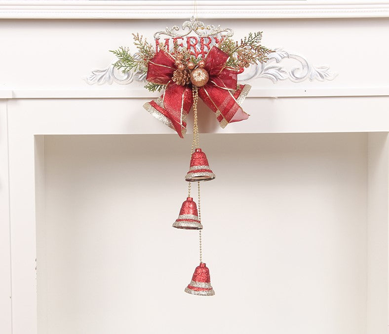 Christmas big bell tree ornament with classic festive design.