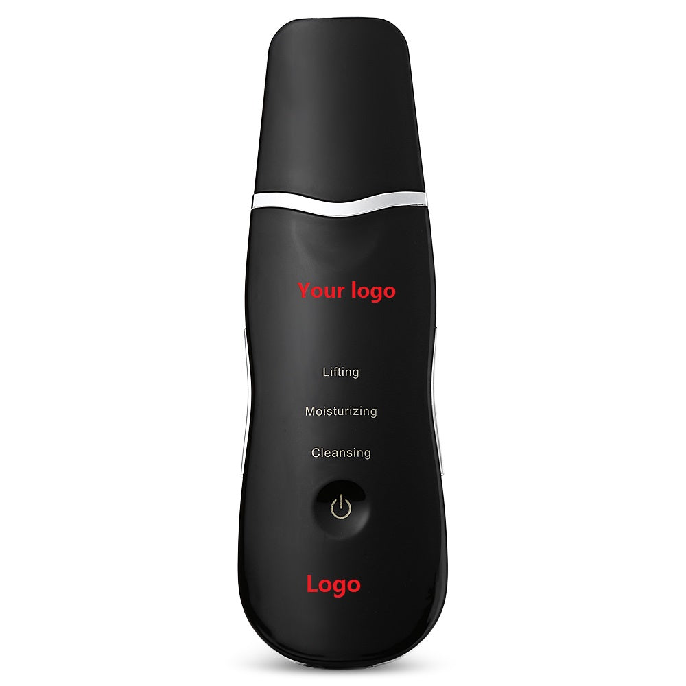 Blackhead suction electric liposuction pore vacuum device in black, close-up view