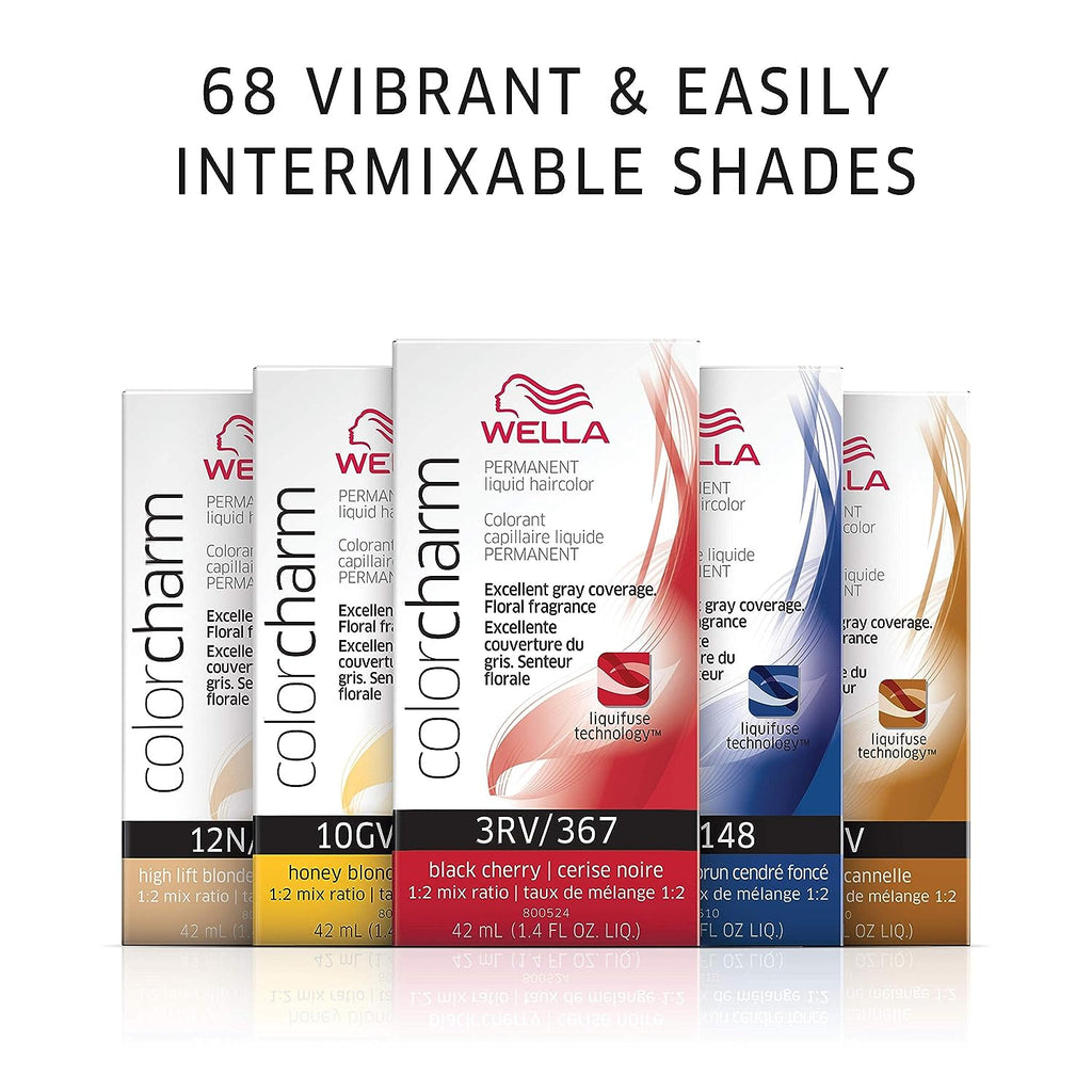 Wella Color Charm Permanent Liquid Haircolor - 445 5RG Light Auburn