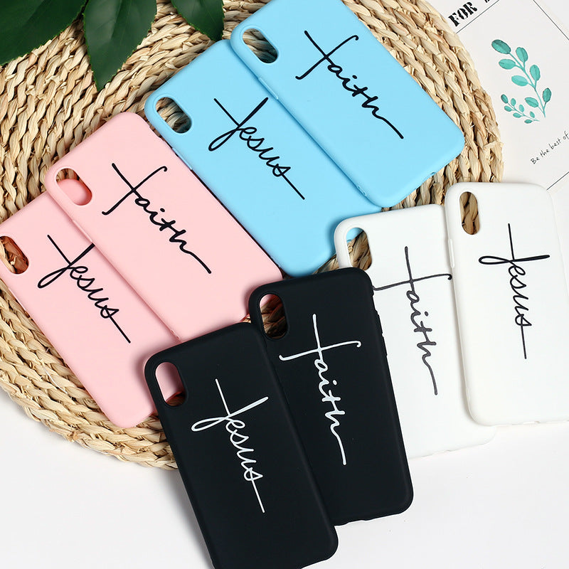 Apple Cross phone case compatible with Apple devices, featuring a cross design