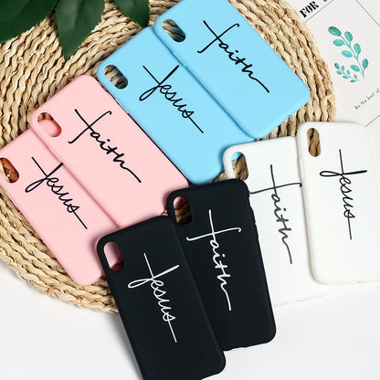 Apple Cross phone case compatible with Apple devices, featuring a cross design