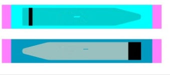 Mobile phone battery double-sided adhesive glue stick, easy-tear design