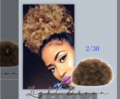 High Puff Ponytail hairpiece in a voluminous, textured styleેણ