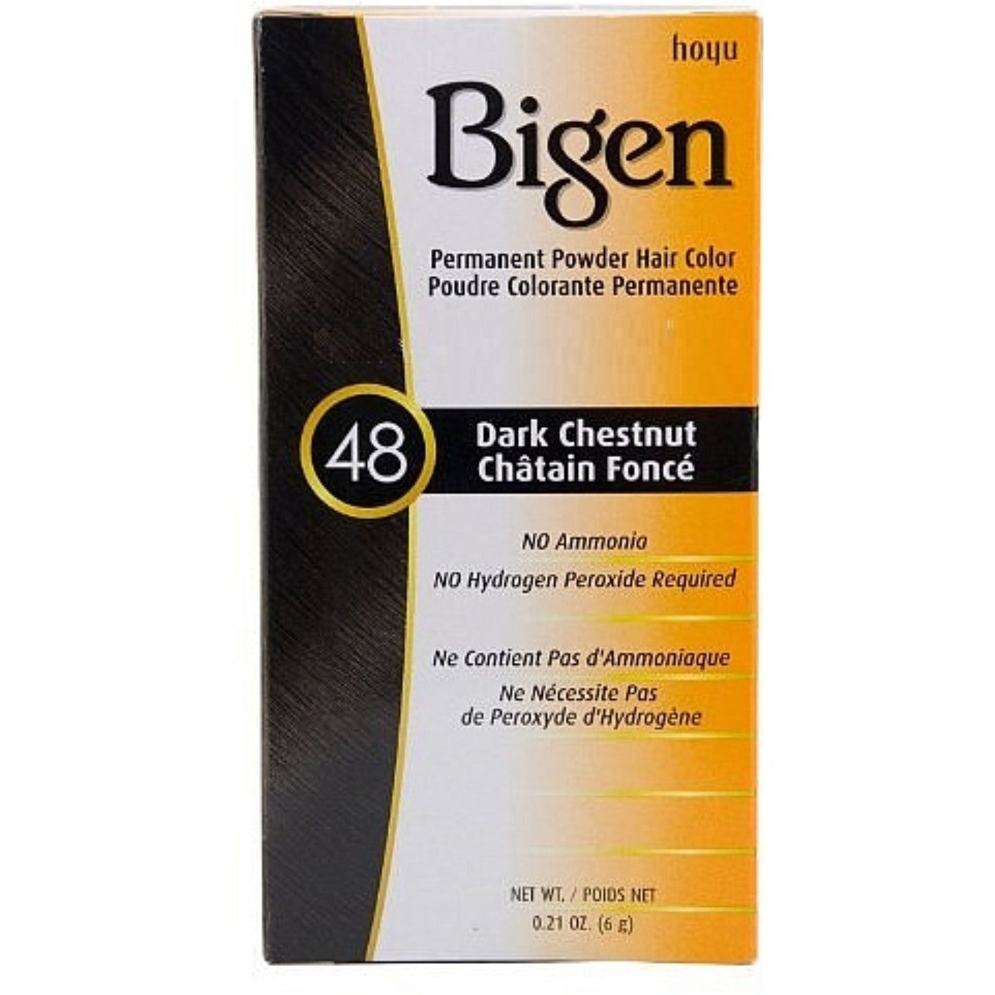 Bigen Permanent Powder Hair Color - 48 Dark Chestnut