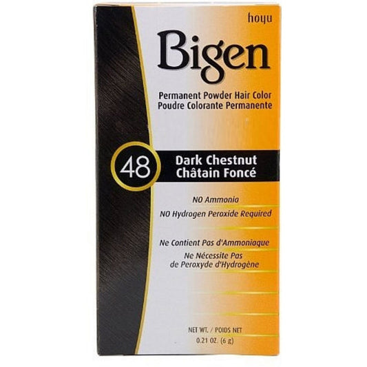 Bigen Permanent Powder Hair Color - 48 Dark Chestnut