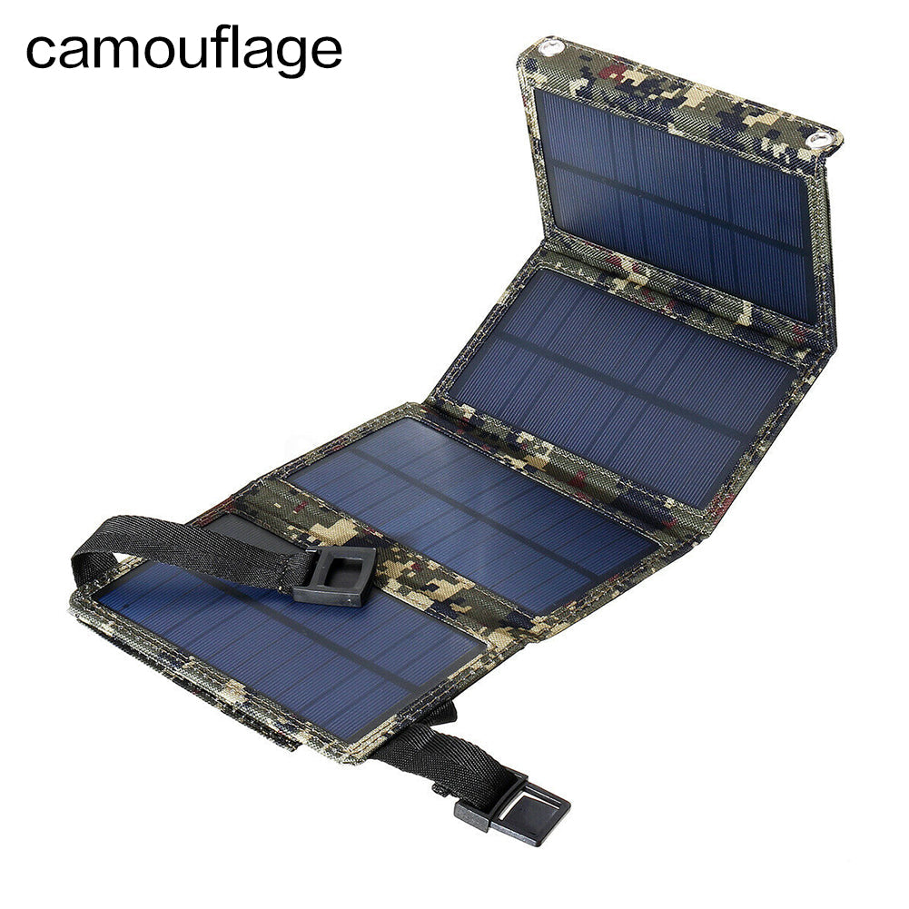 Foldable solar bag with compact design and portable carrying handles