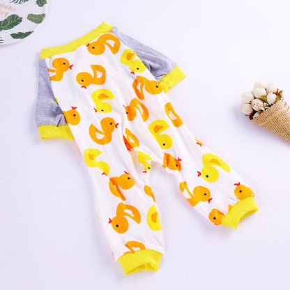 Cotton four-legged knit dog clothes for pets, soft textured design in a cozy fit