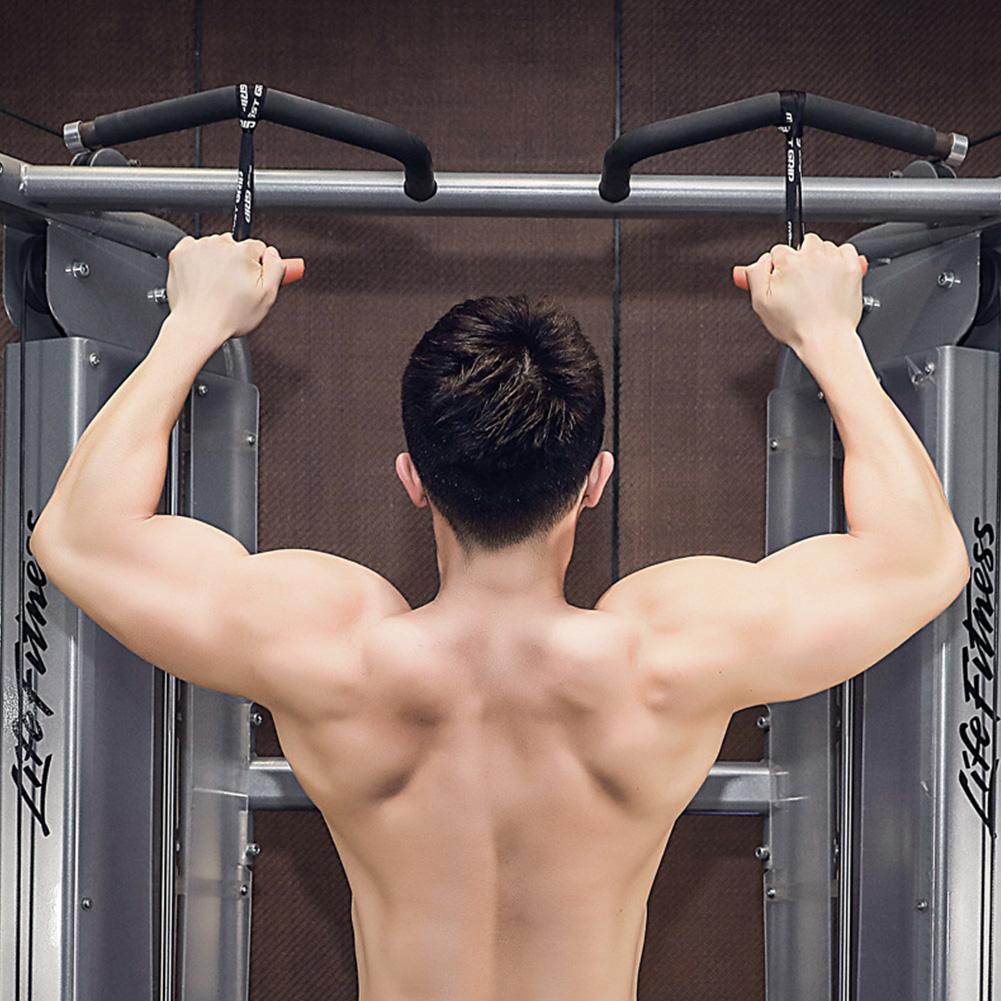 Fitness grip pull-up equipment accessories for strength training, black ergonomic handles