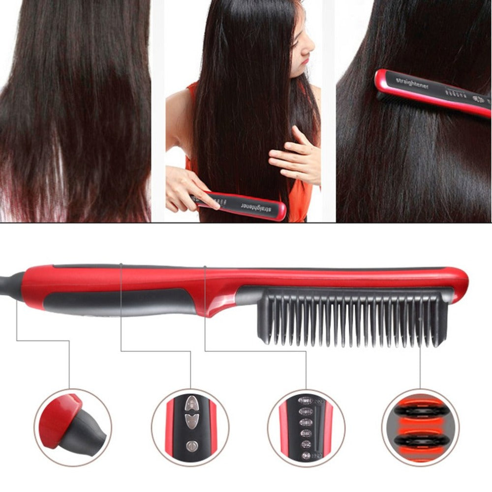 Straight hair comb by My Store with fine teeth and a slim design for smoothing and styling hair