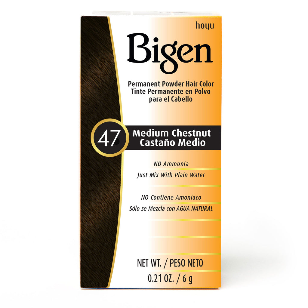Bigen Hair Color, Permanent Powder, Medium Chestnut 47 0.21 Oz