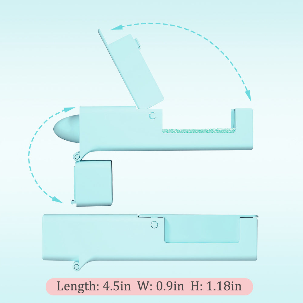 Kid epidemic prevention disinfectant tool for children, compact hygiene accessory in blue and white
