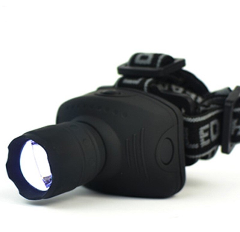 Outdoor 3W LED strong head light with adjustable head strap and bright front beam