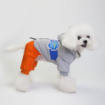 Dog snow coat by My Store, warm winter pet clothing for cold weather walks
