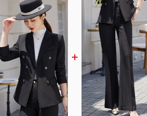 Women's Business Suit: Formal Jacket and Trouser Set