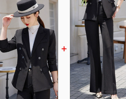 Women's Business Suit: Formal Jacket and Trouser Set