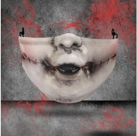 Explosive Halloween mask with bold spooky design from My Store