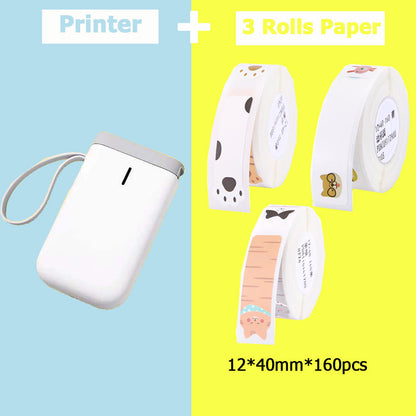 Small portable handheld printer by My Store with compact design for mobile printing